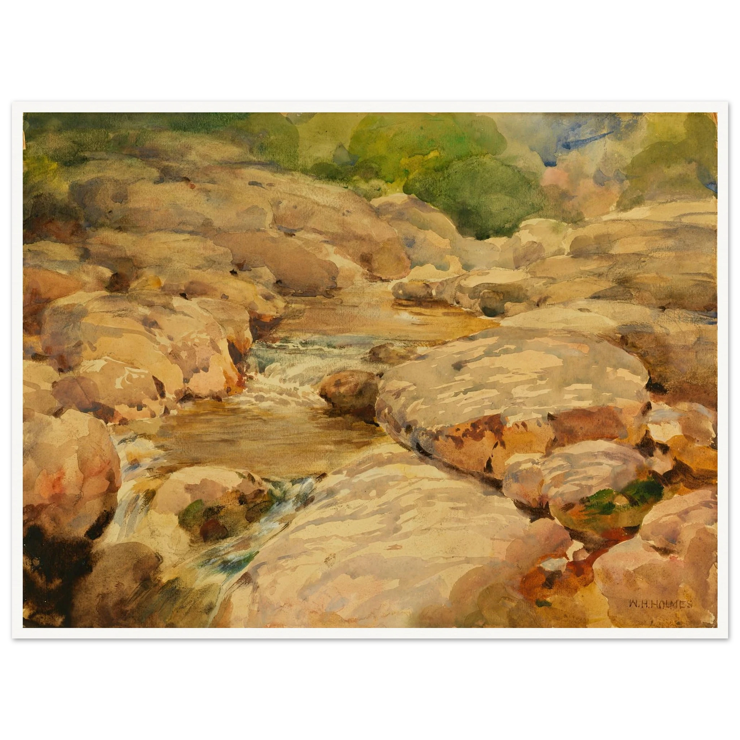 The Placid Potomac Art Print | William Henry Holmes-Quipham Collections