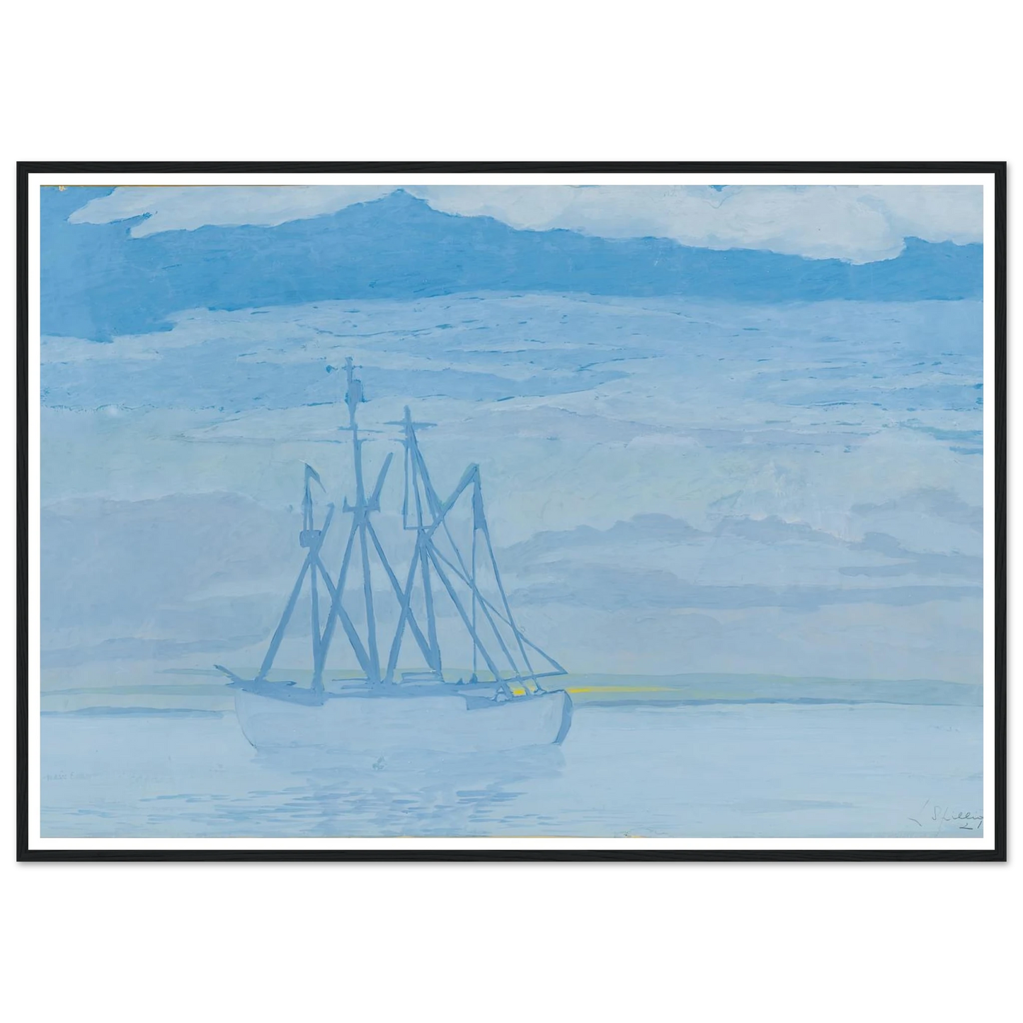 Chalutier sur la mer (1921) Art Print | Leon Spilliaert-Quipham Collections