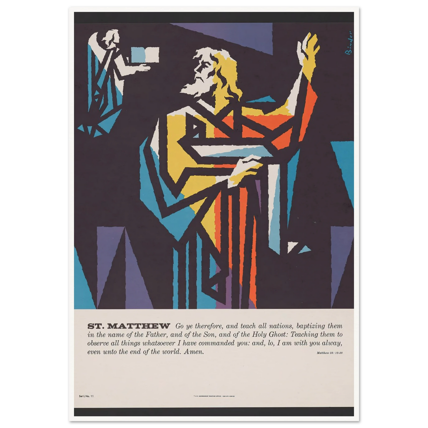 St. Matthew (1962) Art Print | Joseph Binder-Quipham Collections