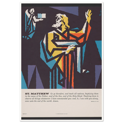 St. Matthew (1962) Art Print | Joseph Binder-Quipham Collections