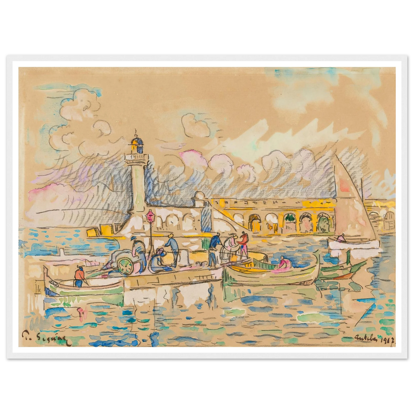 Antibes (1917) Art Print | Paul Signac-Quipham Collections