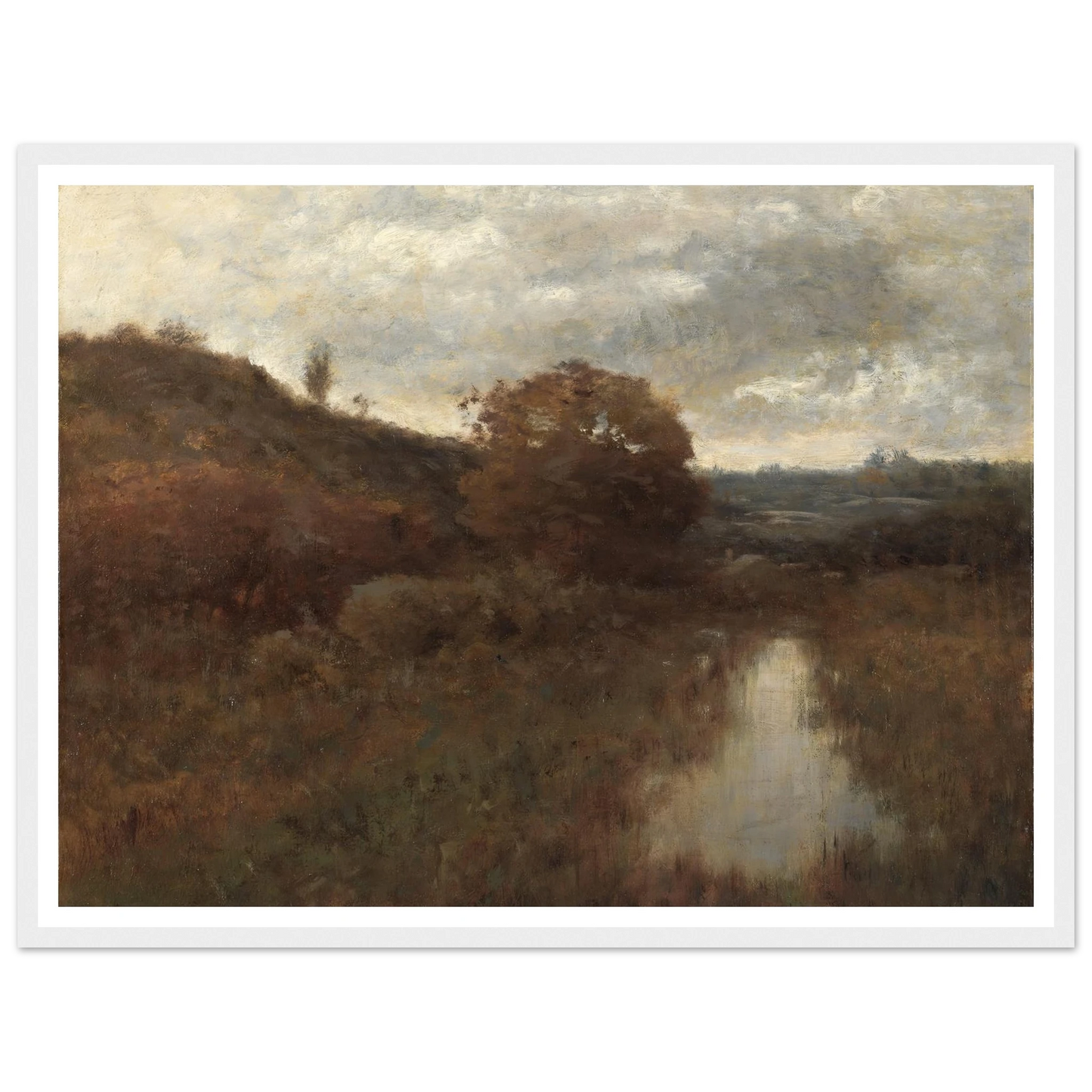 Autumn Landscape and Pool (1870s-1880s) Art Print | Alexander Helwig Wyant-Quipham Collections