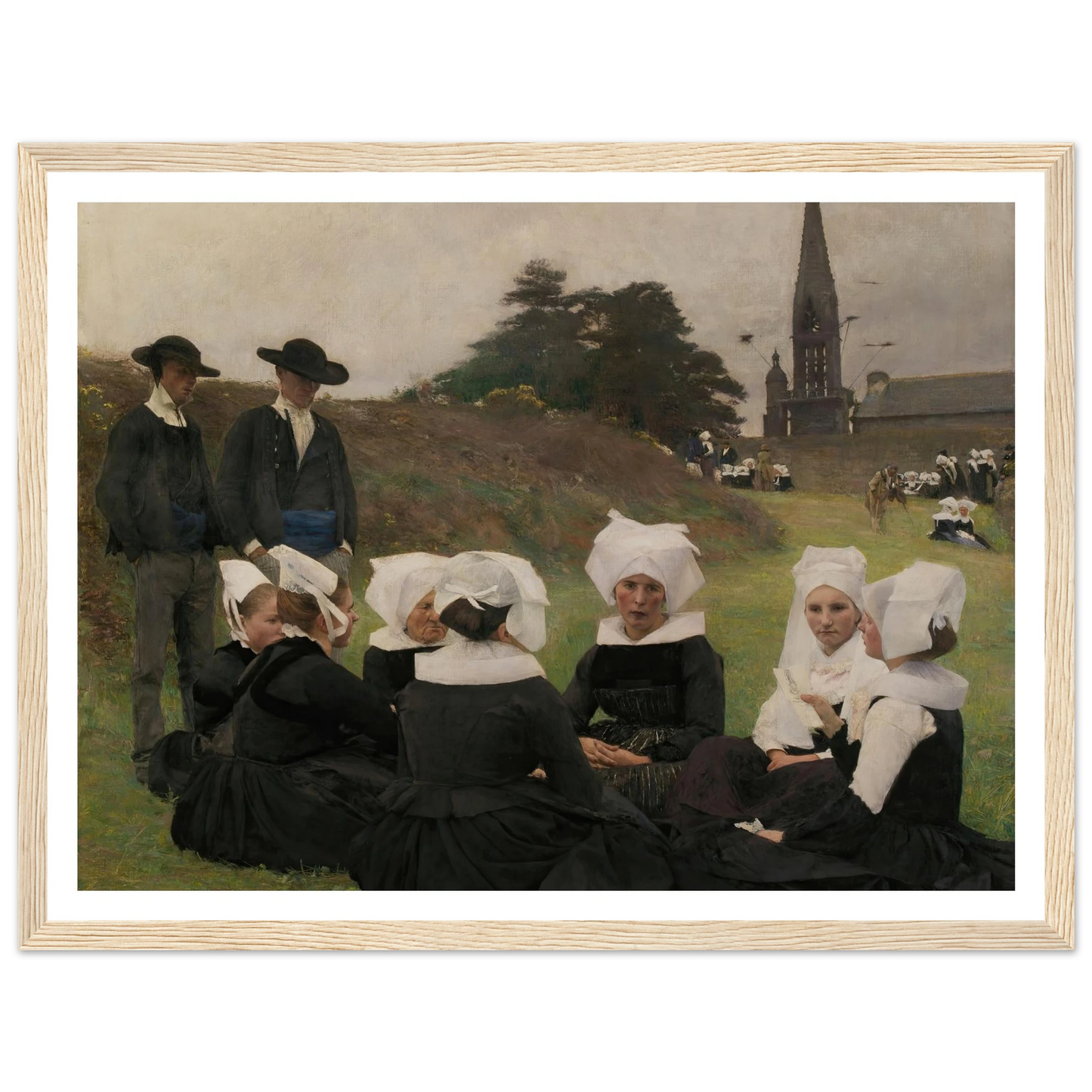 Breton Women at a Pardon (1887) Art Print | Pascal Adolphe Jean Dagnan Bouveret-Quipham Collections