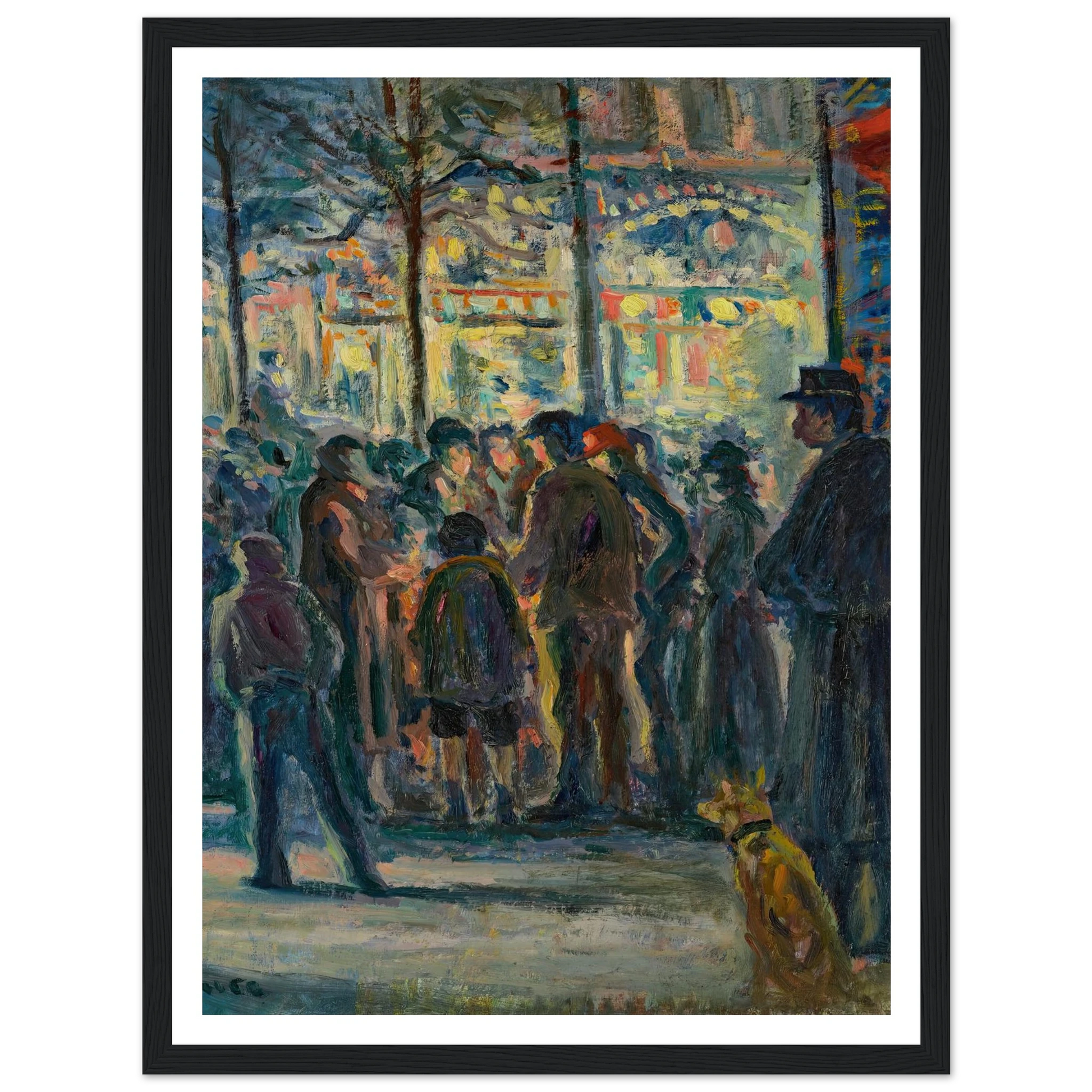 Scène de rue en hiver (circa 1915) Art Print | Maximilien Luce-Quipham Collections