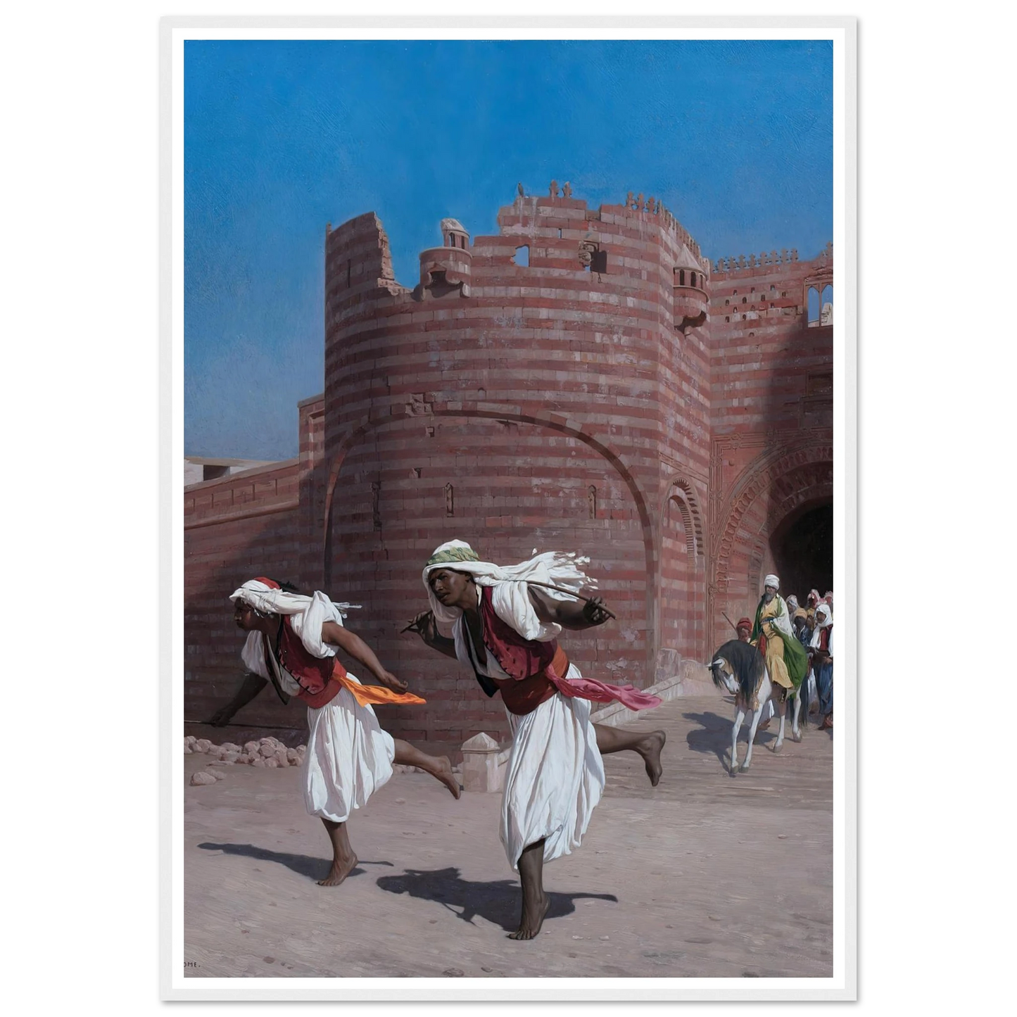 The runners of the Pasha (1867) Art Print | Jean Leon Gerome-Quipham Collections