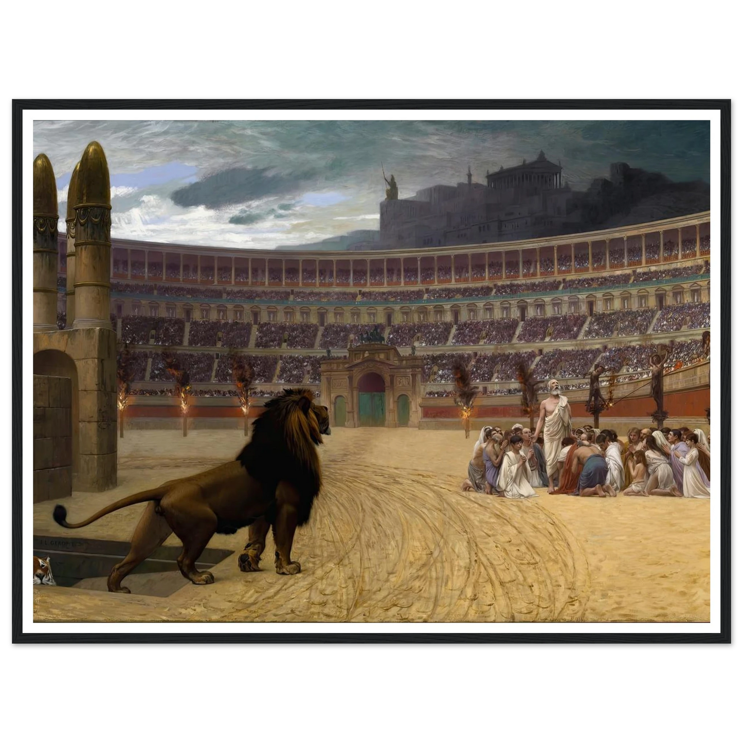 The Christian Martyrs’ Last Prayer (1863-1883) Art Print | Jean Leon Gerome-Quipham Collections