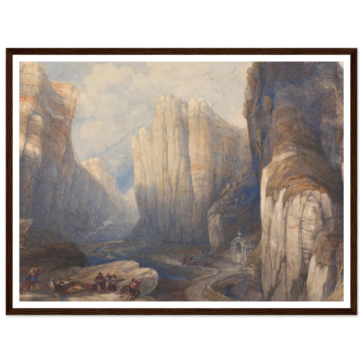 The Pass of Pancorbo, The Pyrenees Art Print | David Roberts-Quipham Collections
