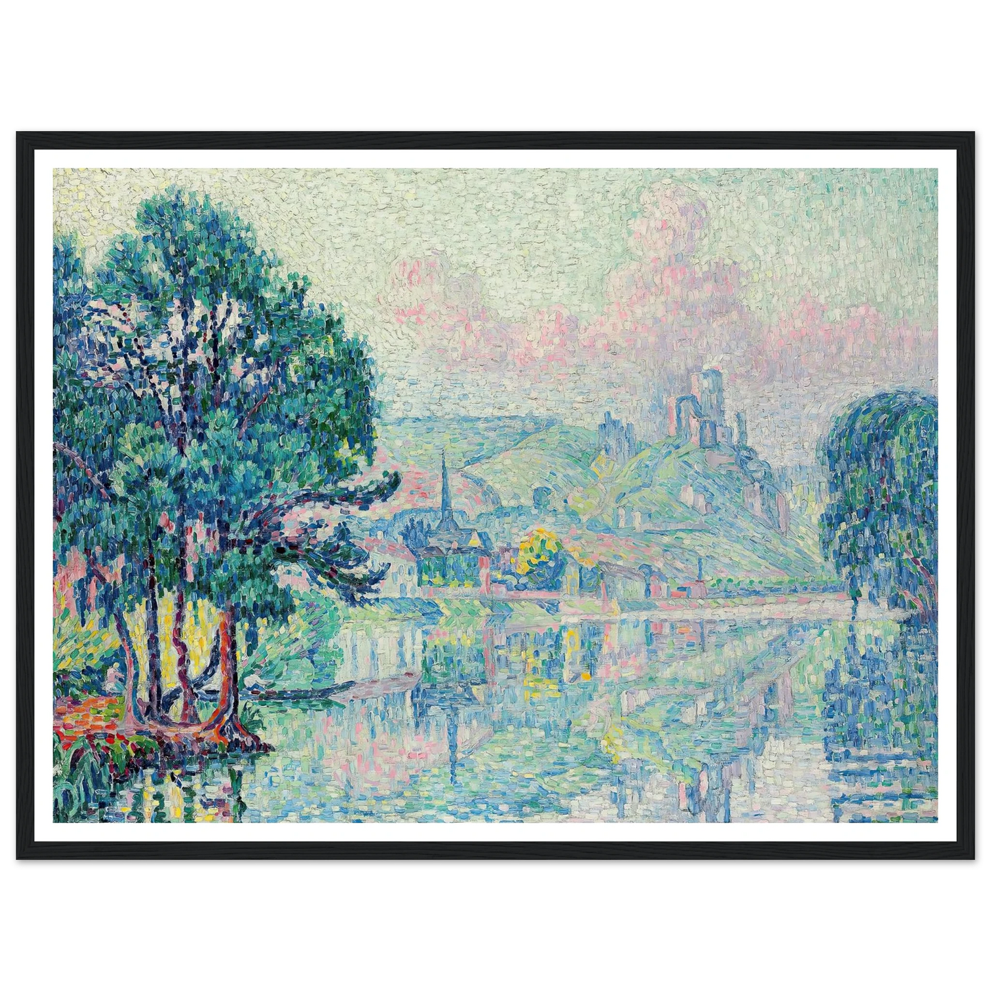 Les Andelys. Matin. Été (1923) Art Print | Paul Signac-Quipham Collections
