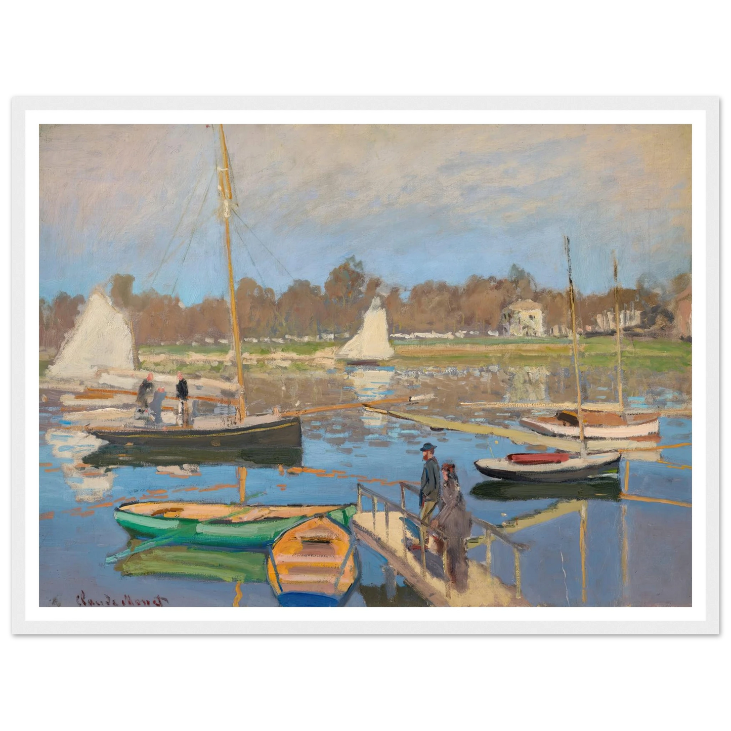 Le bassin d’Argenteuil (1874) Art Print | Claude Monet-Quipham Collections