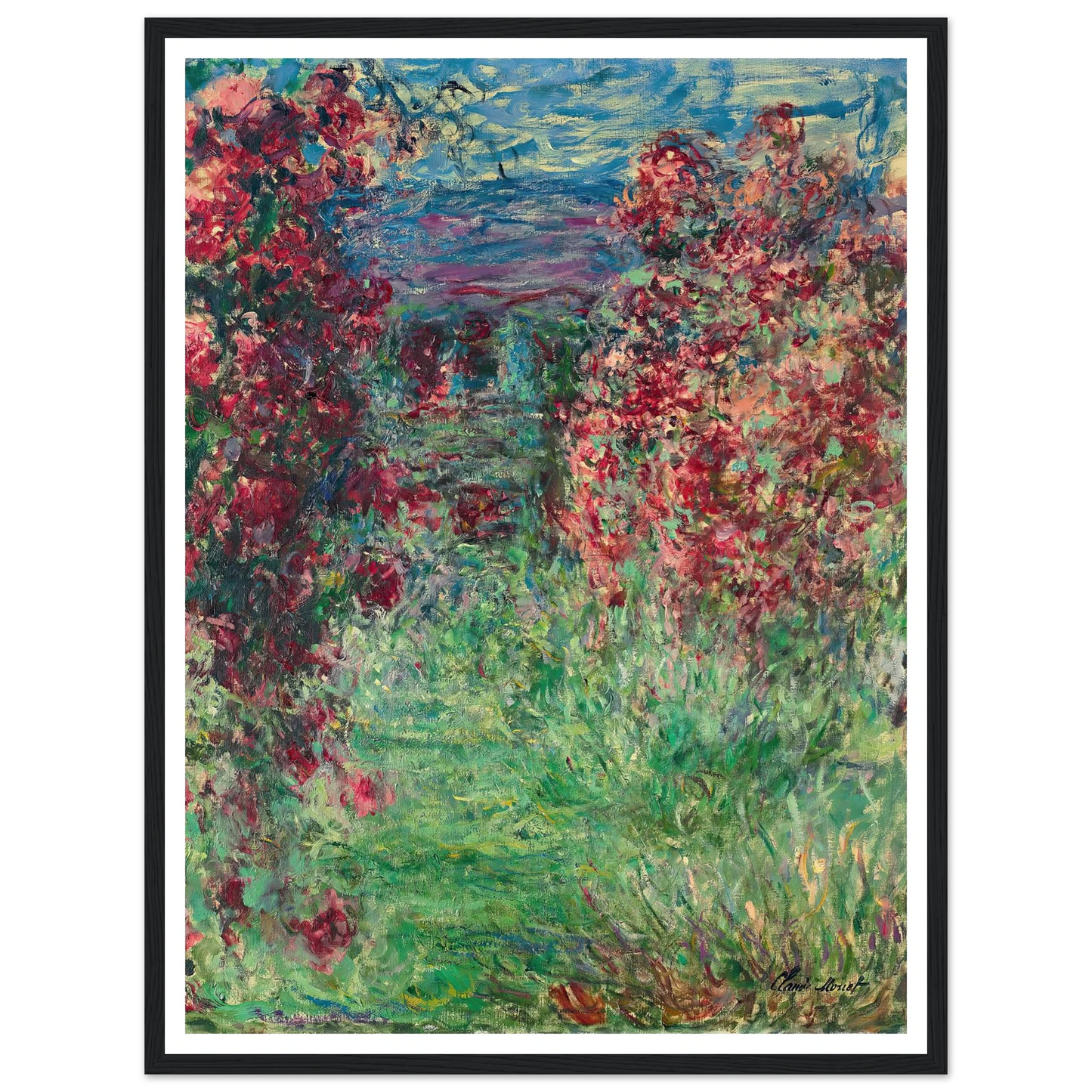 La maison dans les roses (1925) Art Print | Claude Monet-Quipham Collections