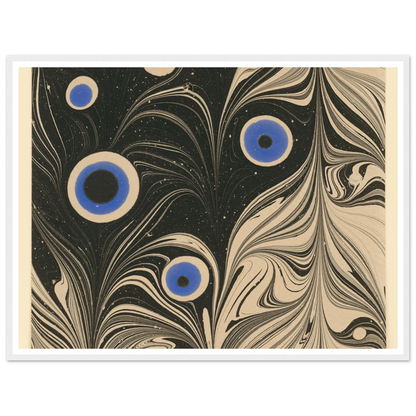 Marmorpapier (Pfauenfederornament) (1903 - 1907) Art Print | Josef Hoffmann-Quipham Collections