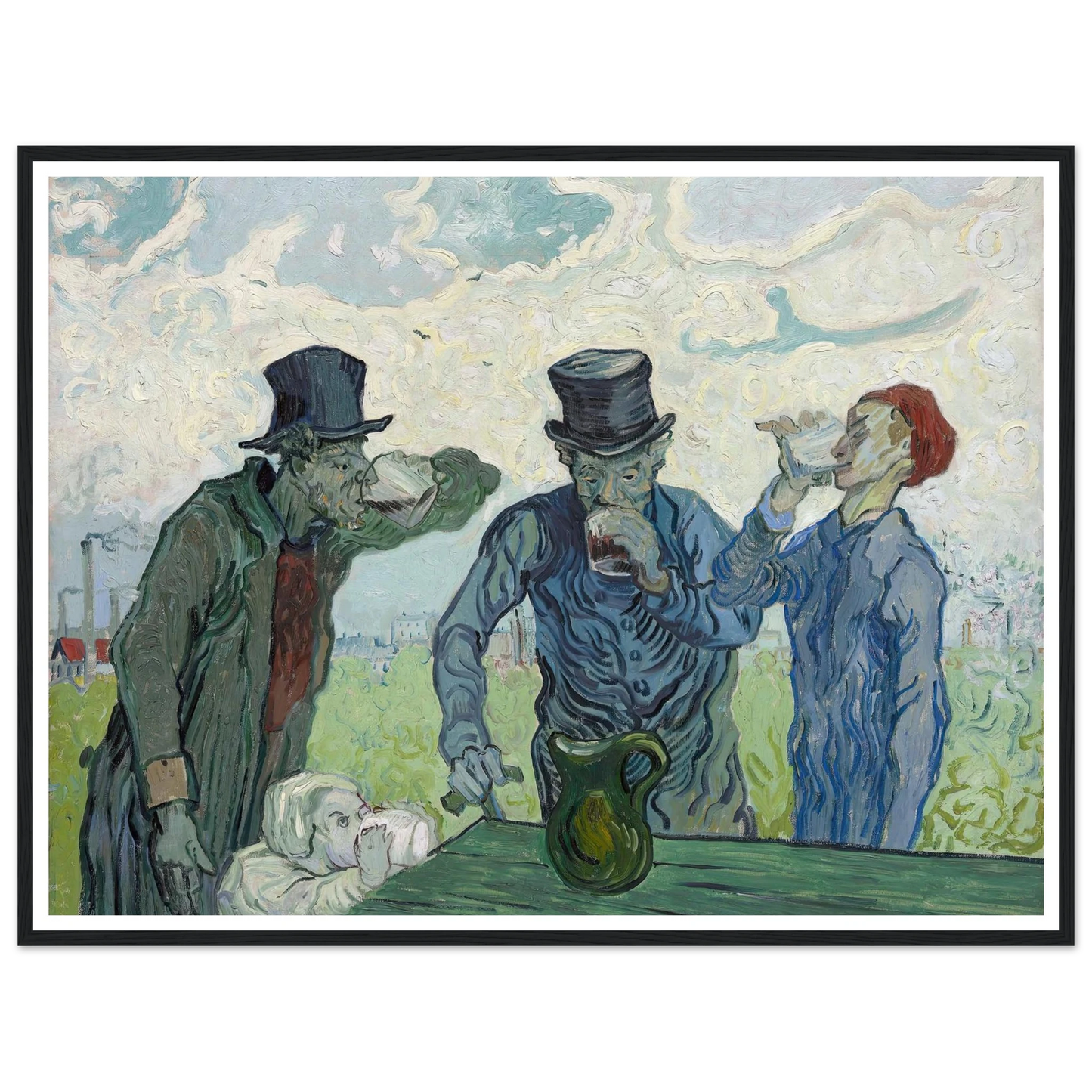 The Drinkers (1890) Art Print | Vincent van Gogh-Quipham Collections
