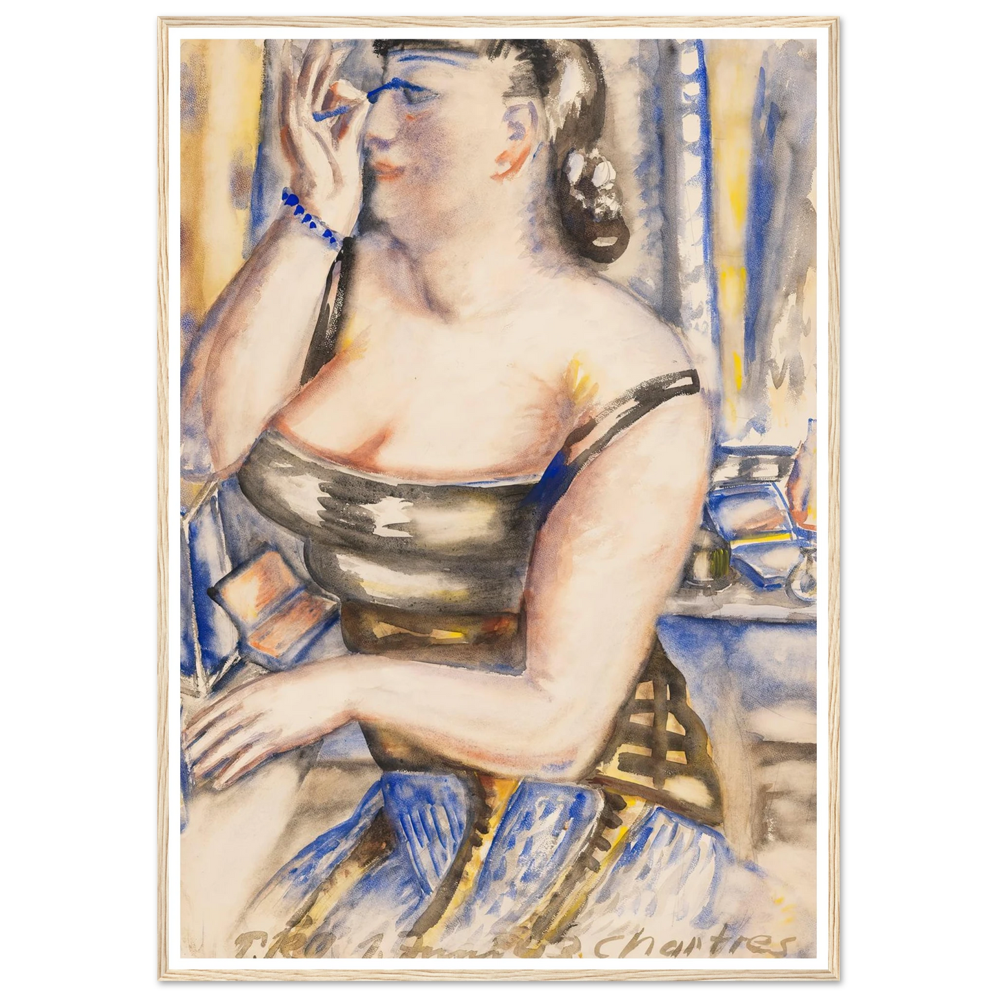 Sich schminkende Diva (1943) Art Print | Paul Kleinschmidt-Quipham Collections