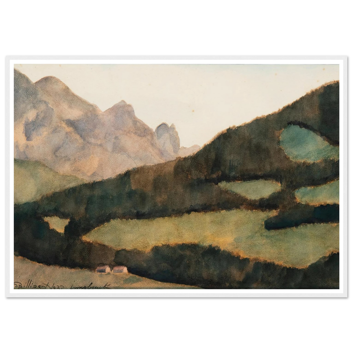 Paysage d’Innsbruck (1932) Art Print | Leon Spilliaert-Quipham Collections