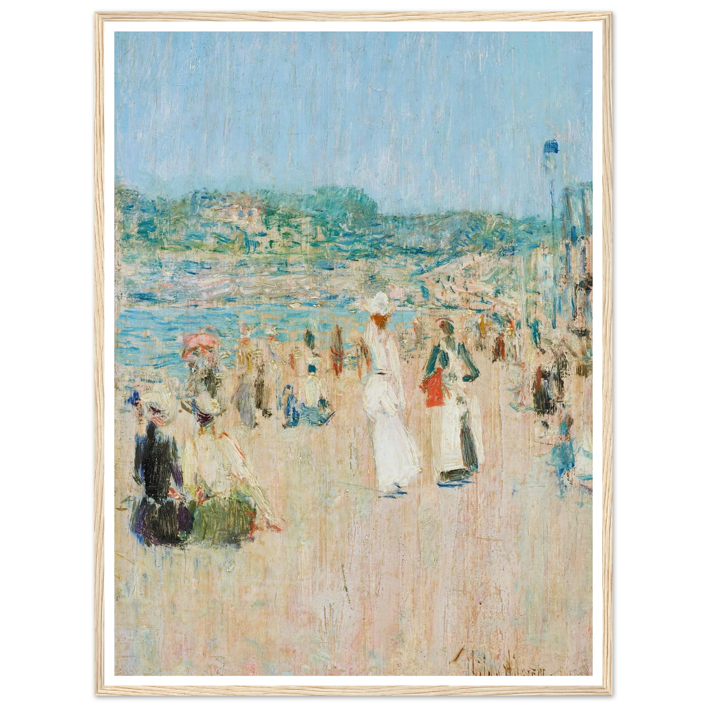 Beach at Newport (1901) Art Print | Childe Hassam-Quipham Collections