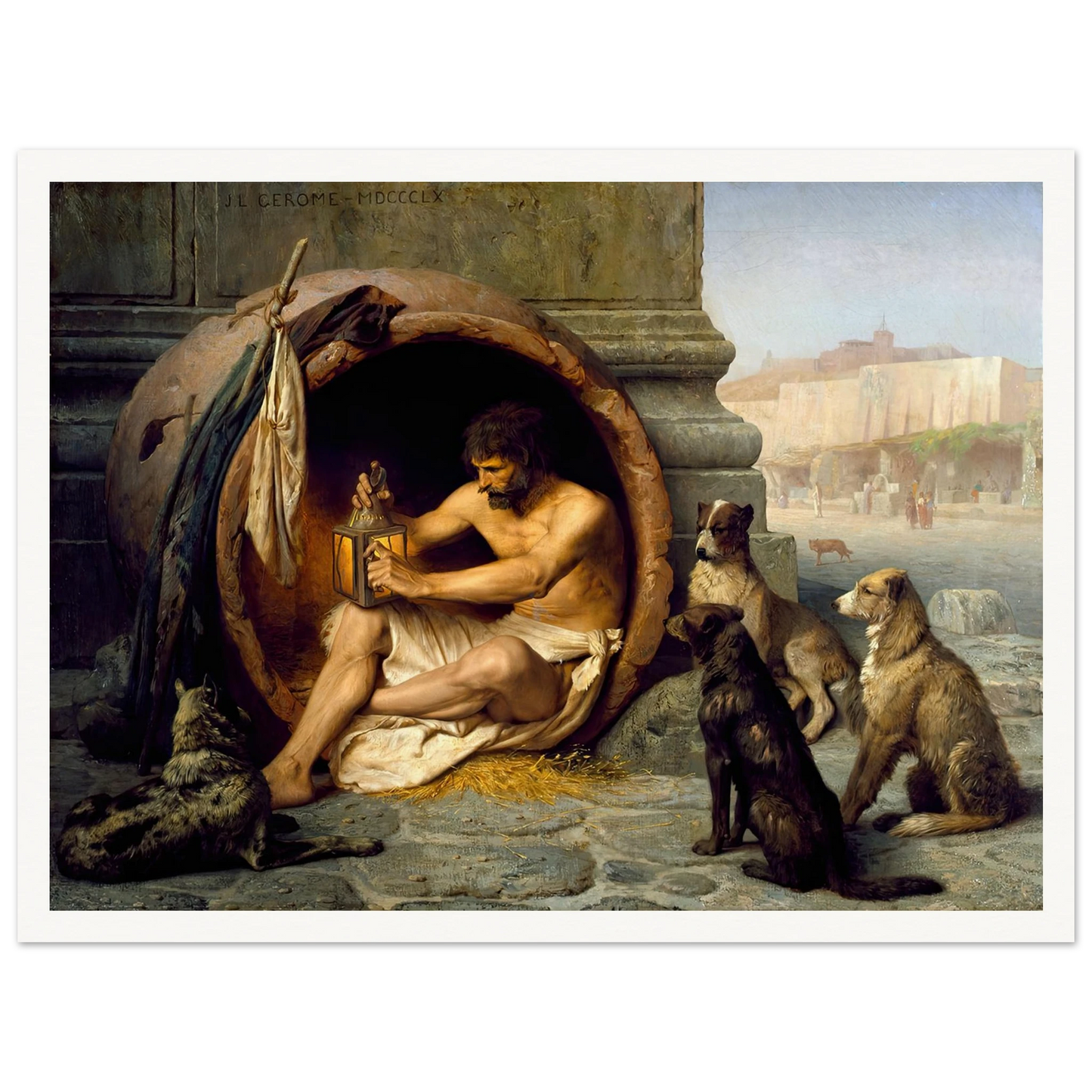 Diogenes (1860) Art Print | Jean Leon Gerome-Quipham Collections