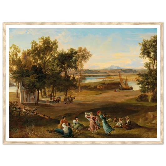 An idyllic southern landscape Art Print | Josef Hoffmann-Quipham Collections