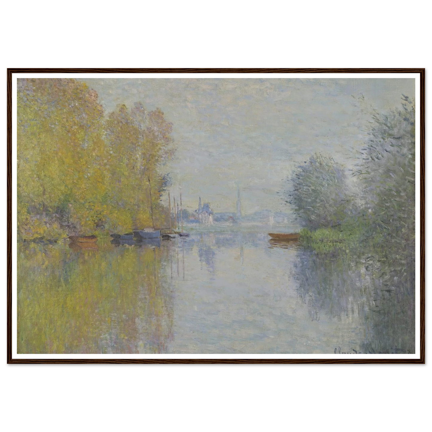 Autumn on the Seine, Argenteuil (1873) Art Print | Claude Monet-Quipham Collections