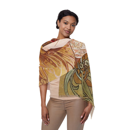 L'Emeraude | Alphonse Mucha Scarf – Art Nouveau Scarf-Quipham Collections