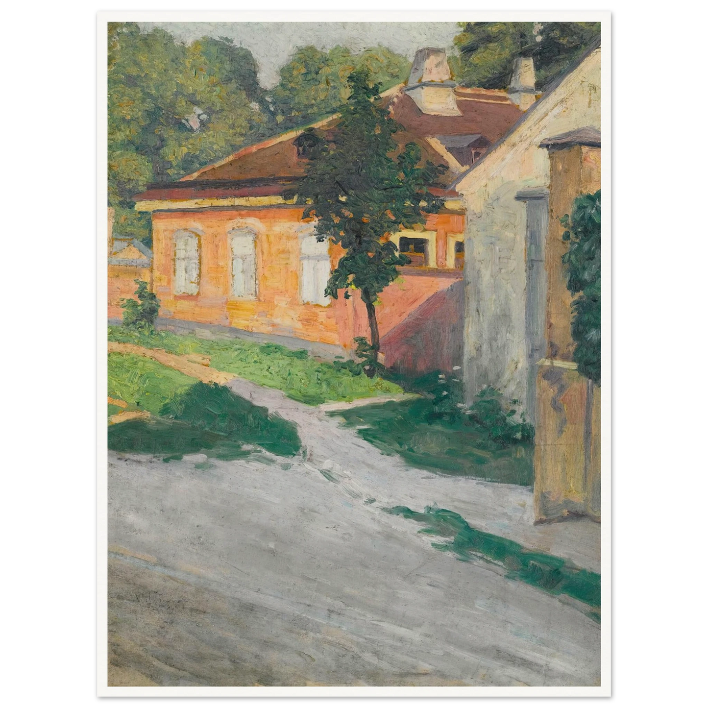 Haus In Hütteldorf (House In Hütteldorf) (1907) Art Print | Egon Schiele-Quipham Collections