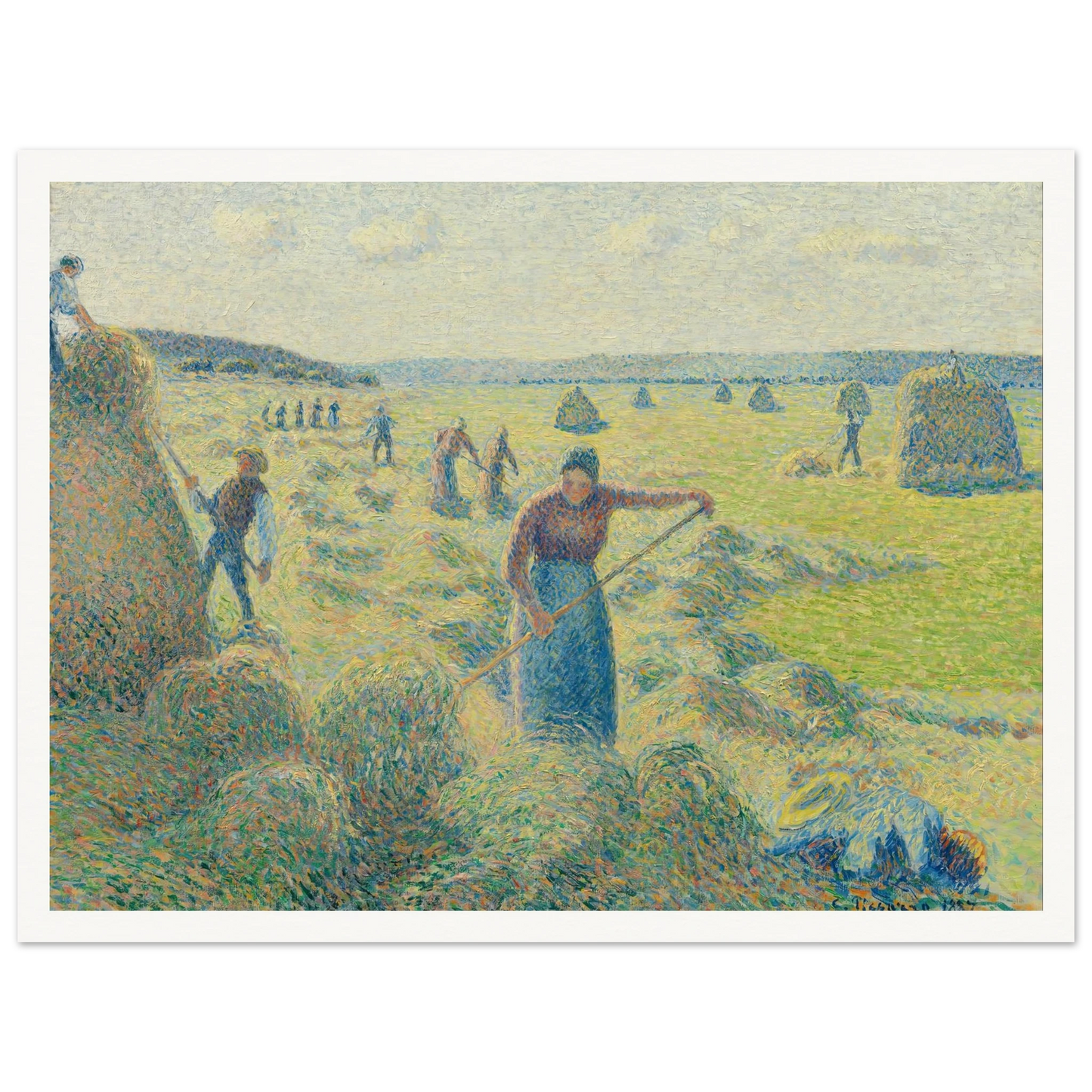 La Récolte des Foins, Éragny Art Print | Camille Pissarro-Quipham Collections