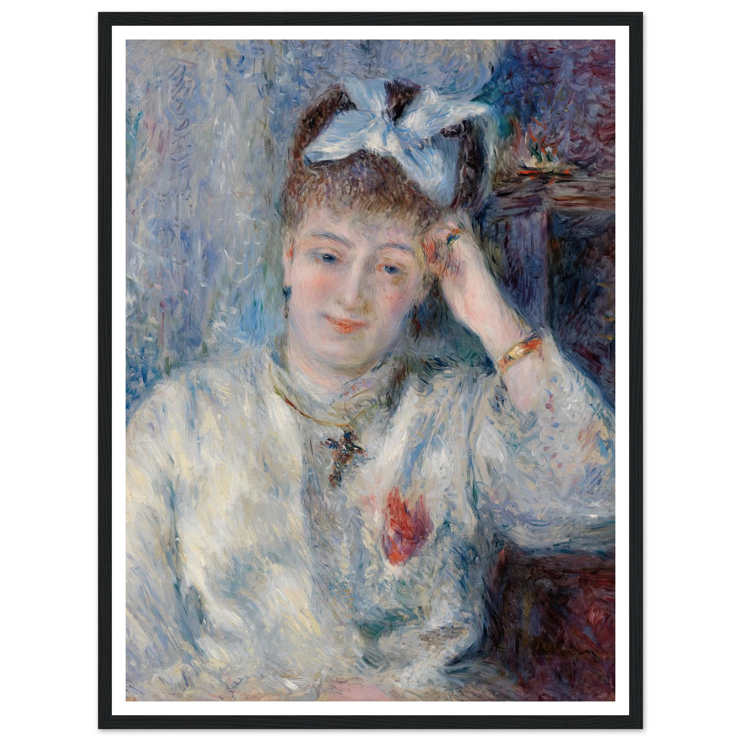 Portrait of Mademoiselle Marie Murer (Portrait de Mademoiselle Marie Murer) (1877) Art Print | Pierre Auguste Renoir-Quipham Collections