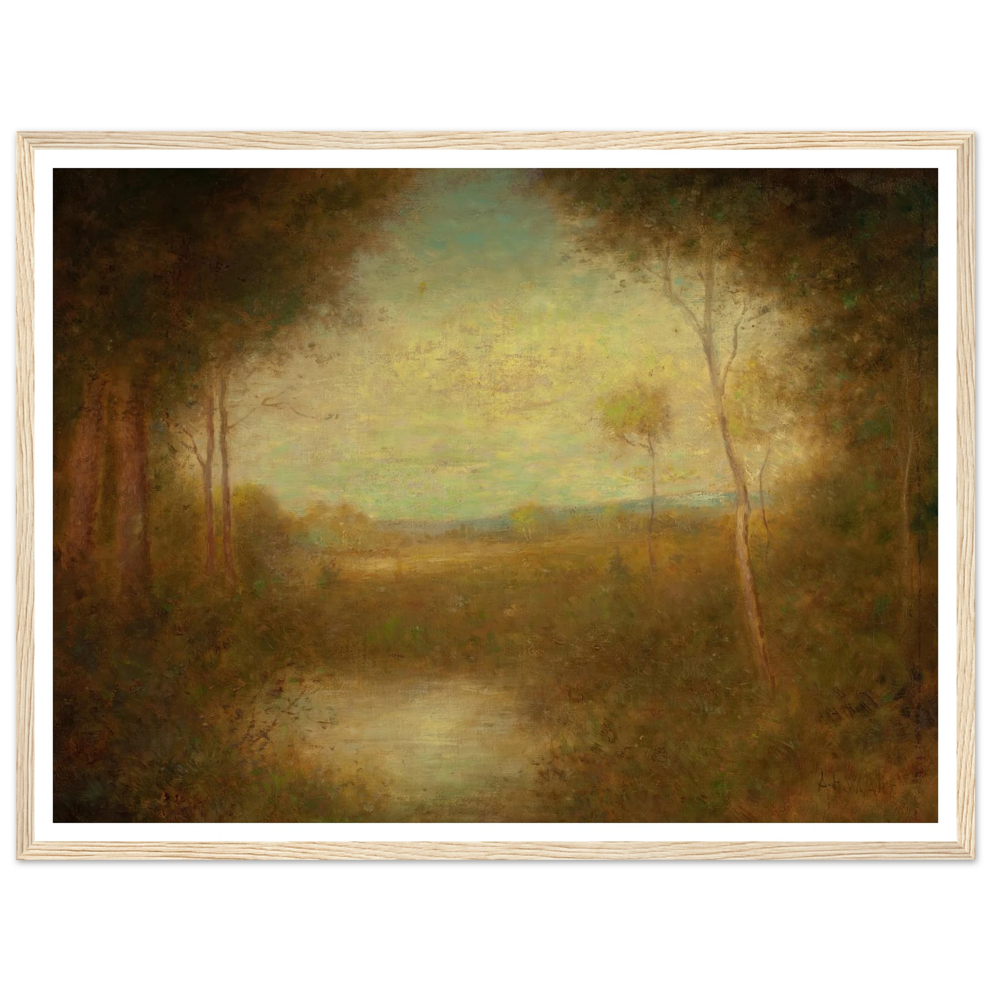 View from the Woods (1891) Art Print | Alexander Helwig Wyant-Quipham Collections