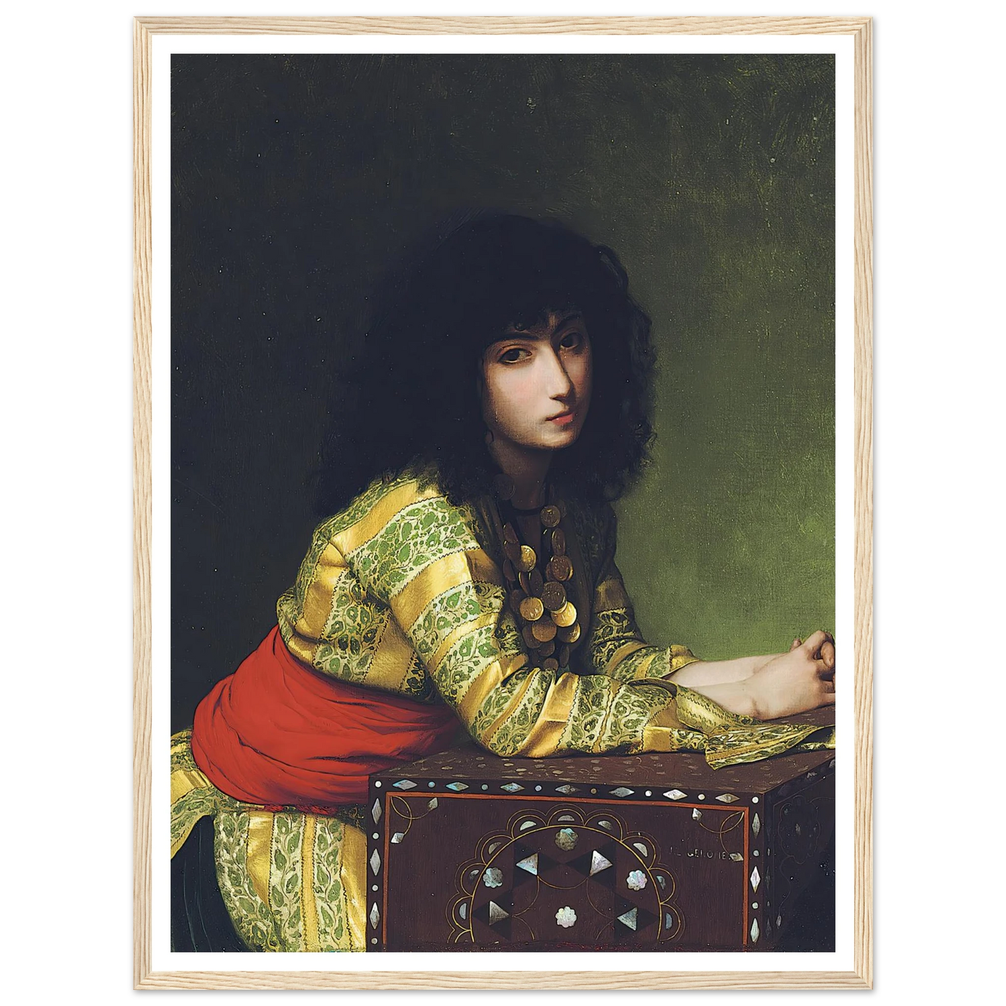 Egyptian girl (circa 1877) Art Print | Jean Leon Gerome-Quipham Collections