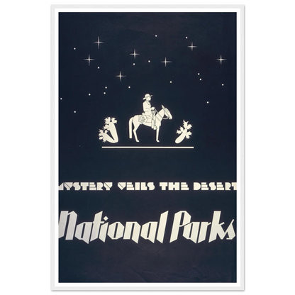 Mystery veils the desert – National parks (1930) Art Print | Dorothy Waugh-Quipham Collections