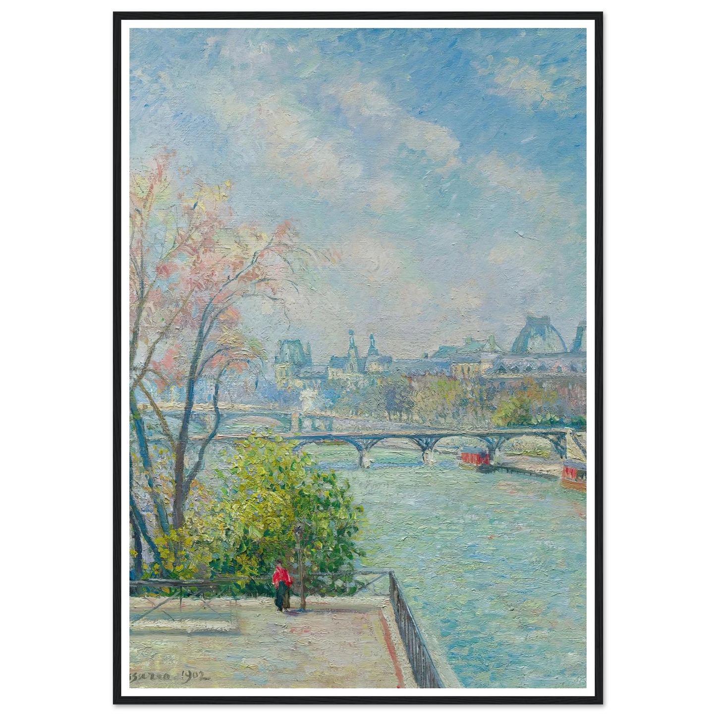 Le Louvre, Matin, Printemps (1902) Art Print | Camille Pissarro-Quipham Collections