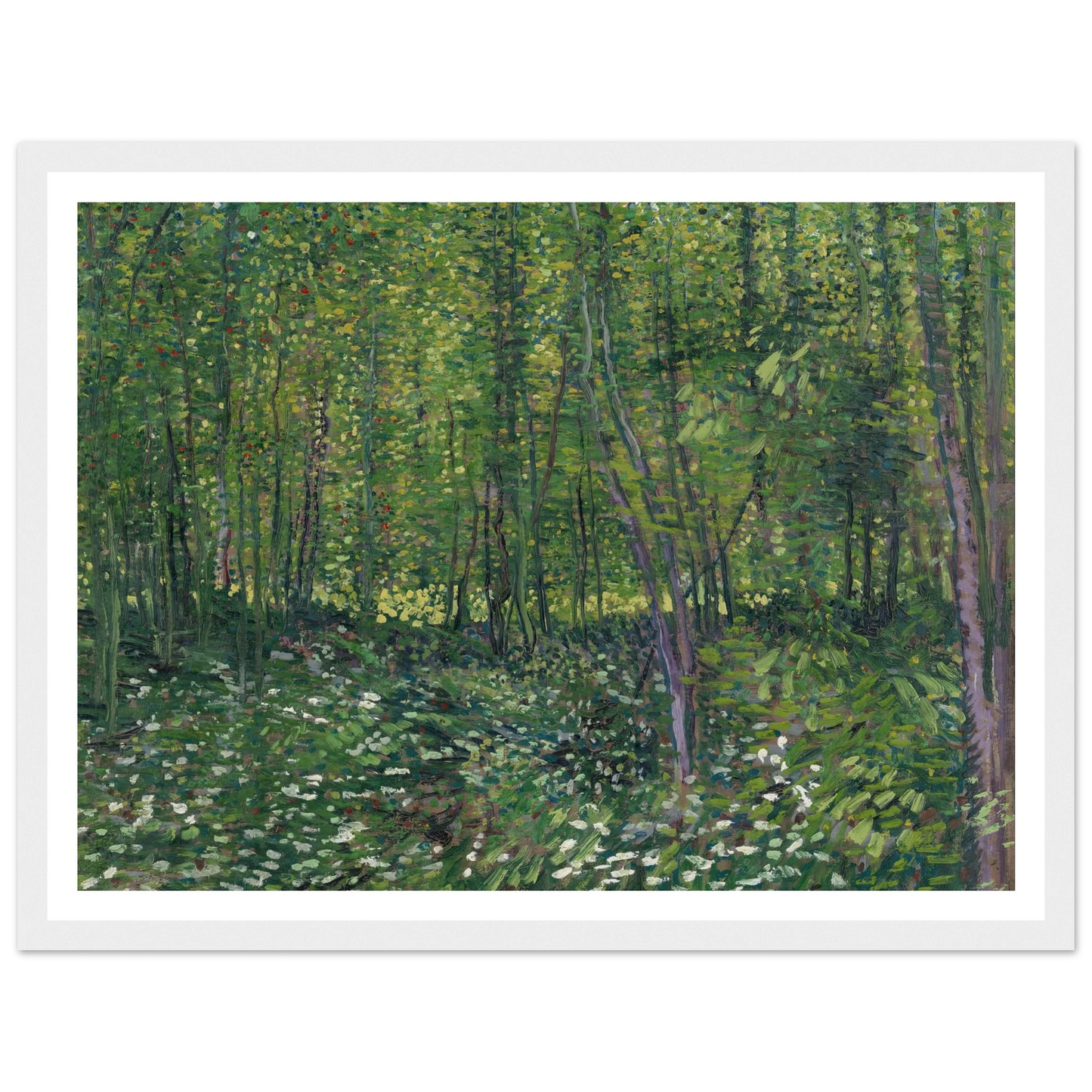 Trees and undergrowth (1887) Art Print | Vincent van Gogh-Quipham Collections