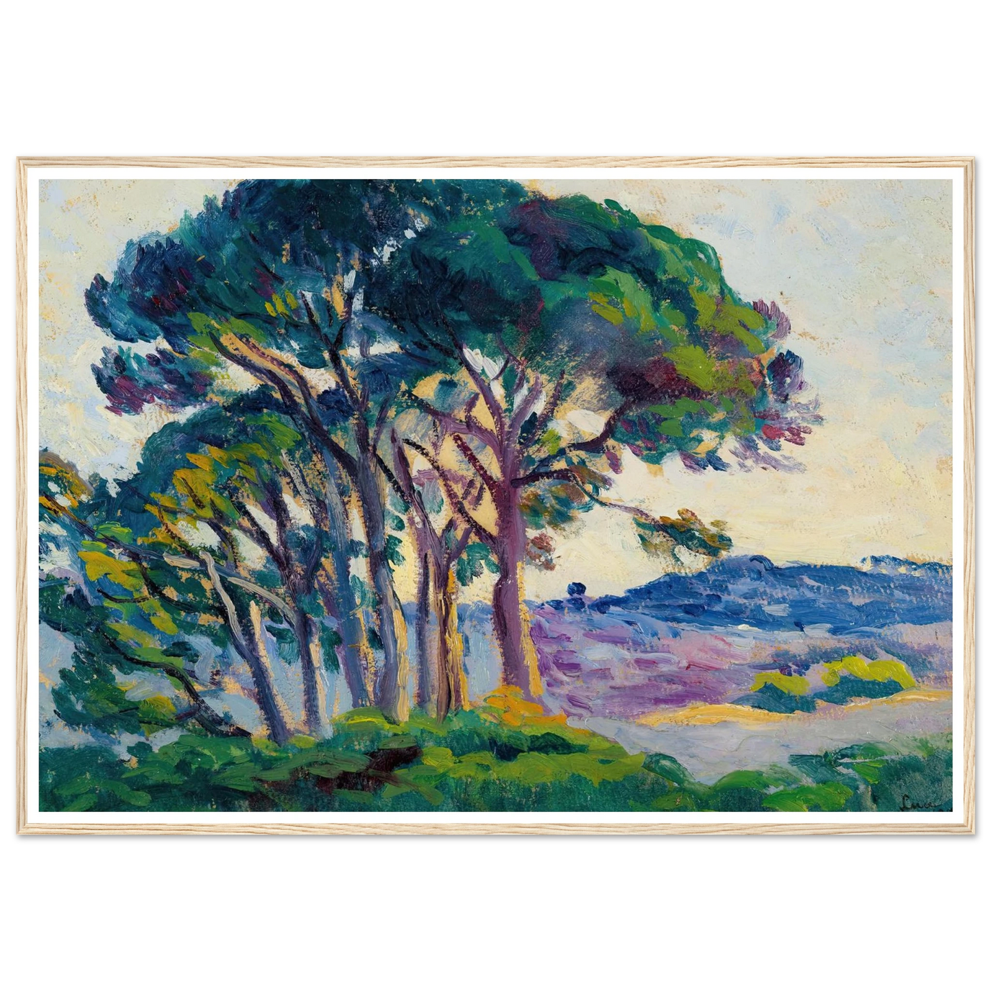 Pins Aux Cannebiers (1903) Art Print | Maximilien Luce-Quipham Collections