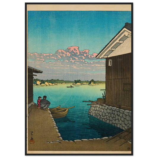 Hizen Yobuko no asa (Morning in Yobuko, Hizen) (1948) Art Print | Kawase Hasui-Quipham Collections