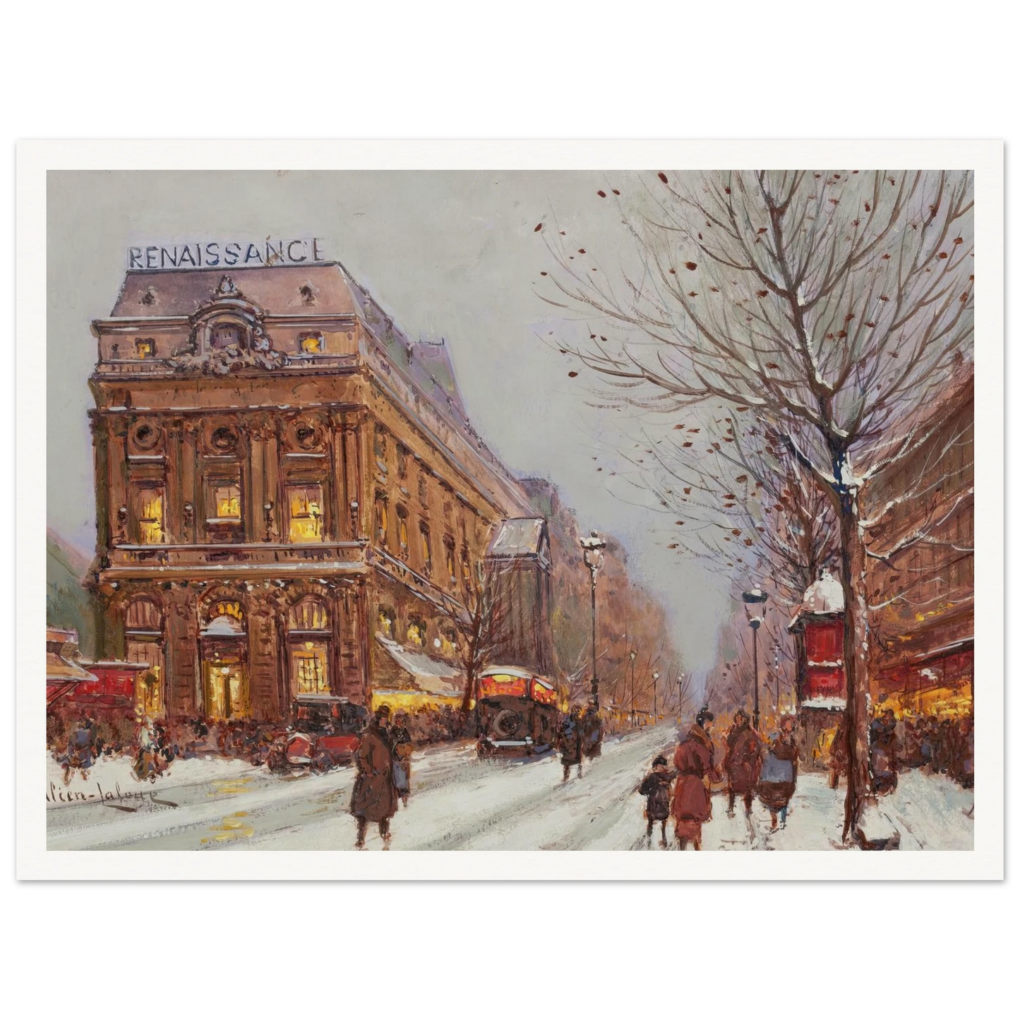 Théâtre de la Renaissance Art Print | Eugene Galien Laloue-Quipham Collections