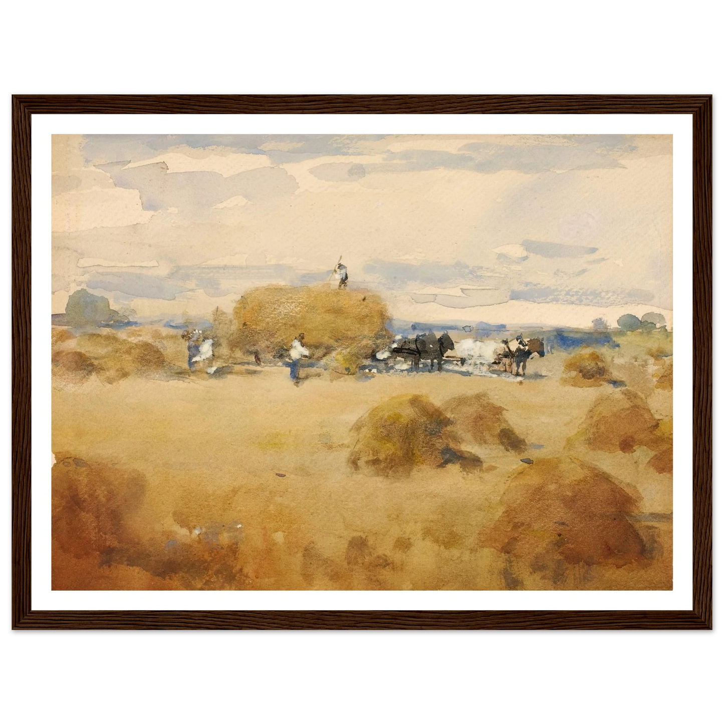 Haymaking Scene Art Print | William Henry Holmes-Quipham Collections
