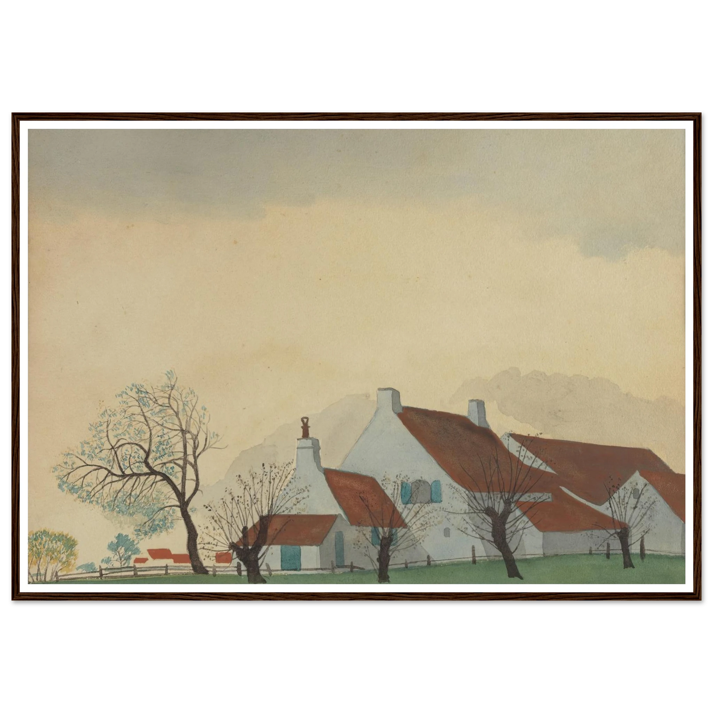 Landschap met hoeve (1930) Art Print | Leon Spilliaert-Quipham Collections