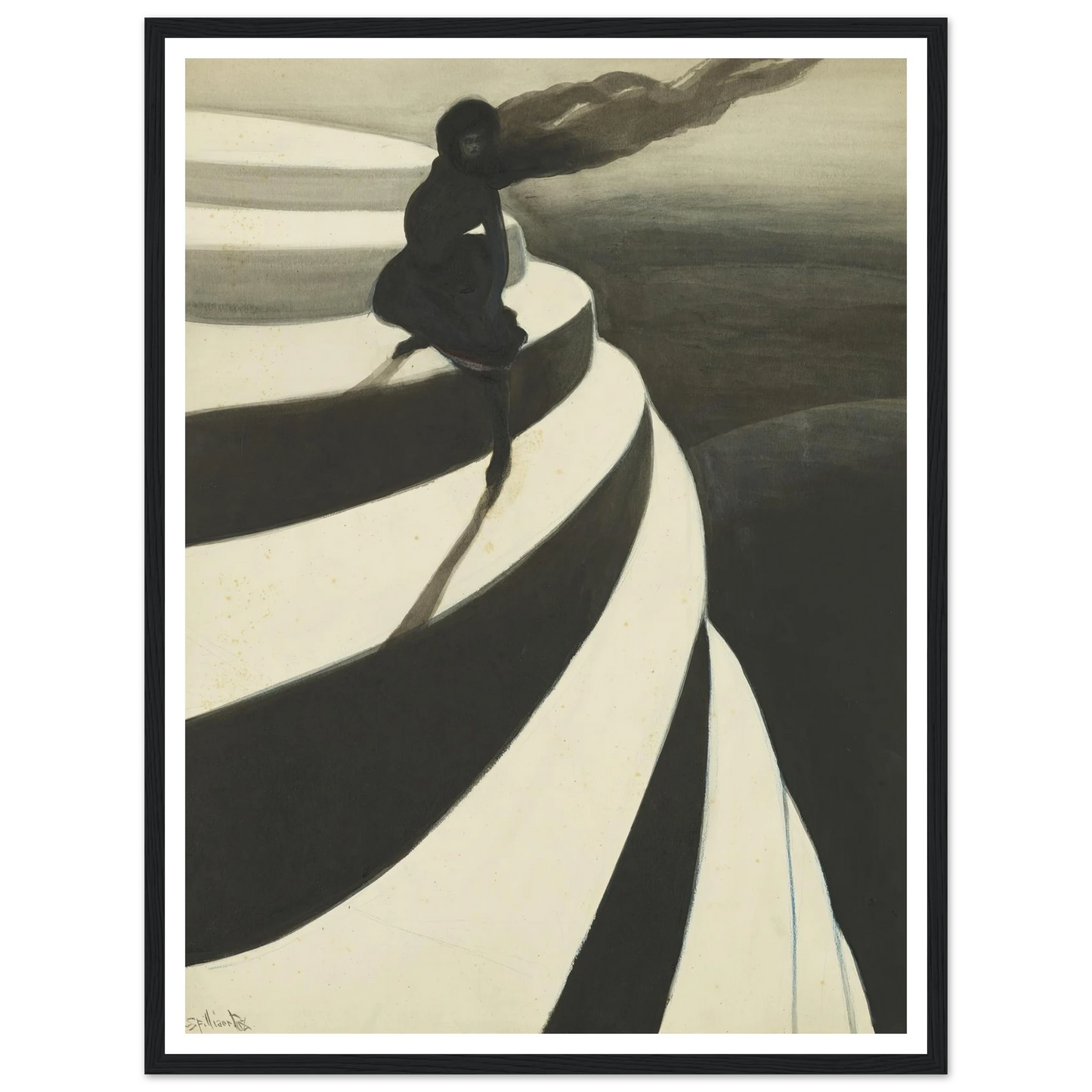 Vertigo (1908) Art Print | Leon Spilliaert-Quipham Collections