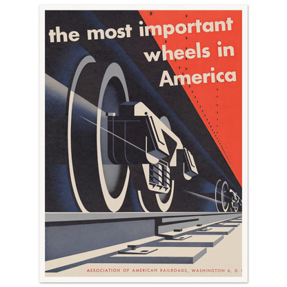 The most important wheels in America (1952) Art Print | Joseph Binder-Quipham Collections