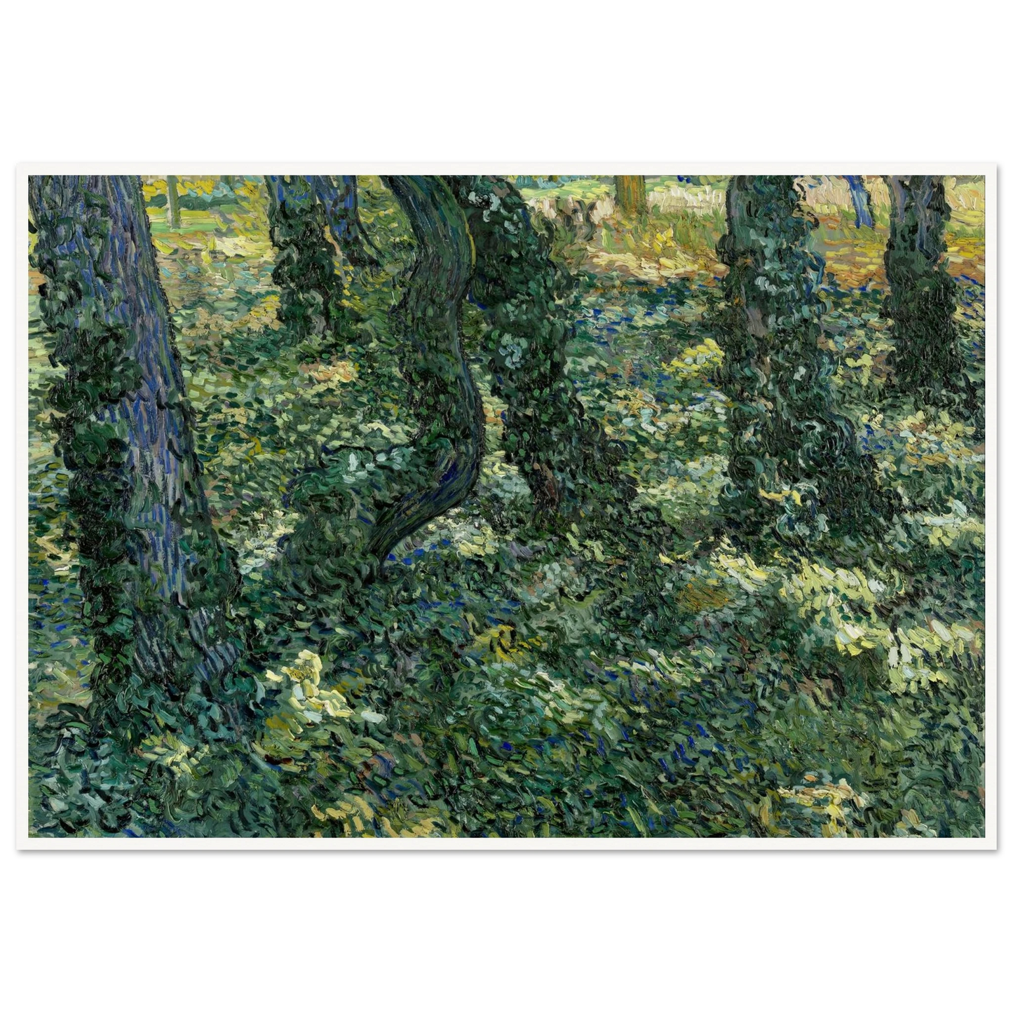 Undergrowth Art Print | Vincent van Gogh-Quipham Collections
