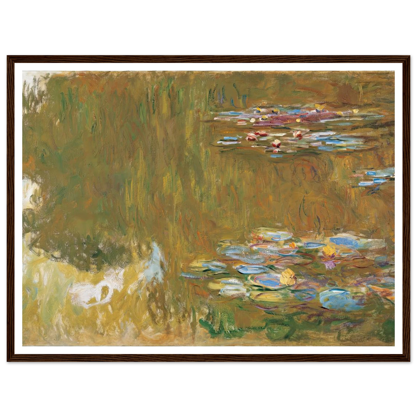 The Water Lily Pond, c. 1917-19 Art Print | Claude Monet-Quipham Collections