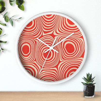 Marmorpapier (Kreise und kreisförmige Ringe) Wall Clock | Franz Weisse-Quipham Collections