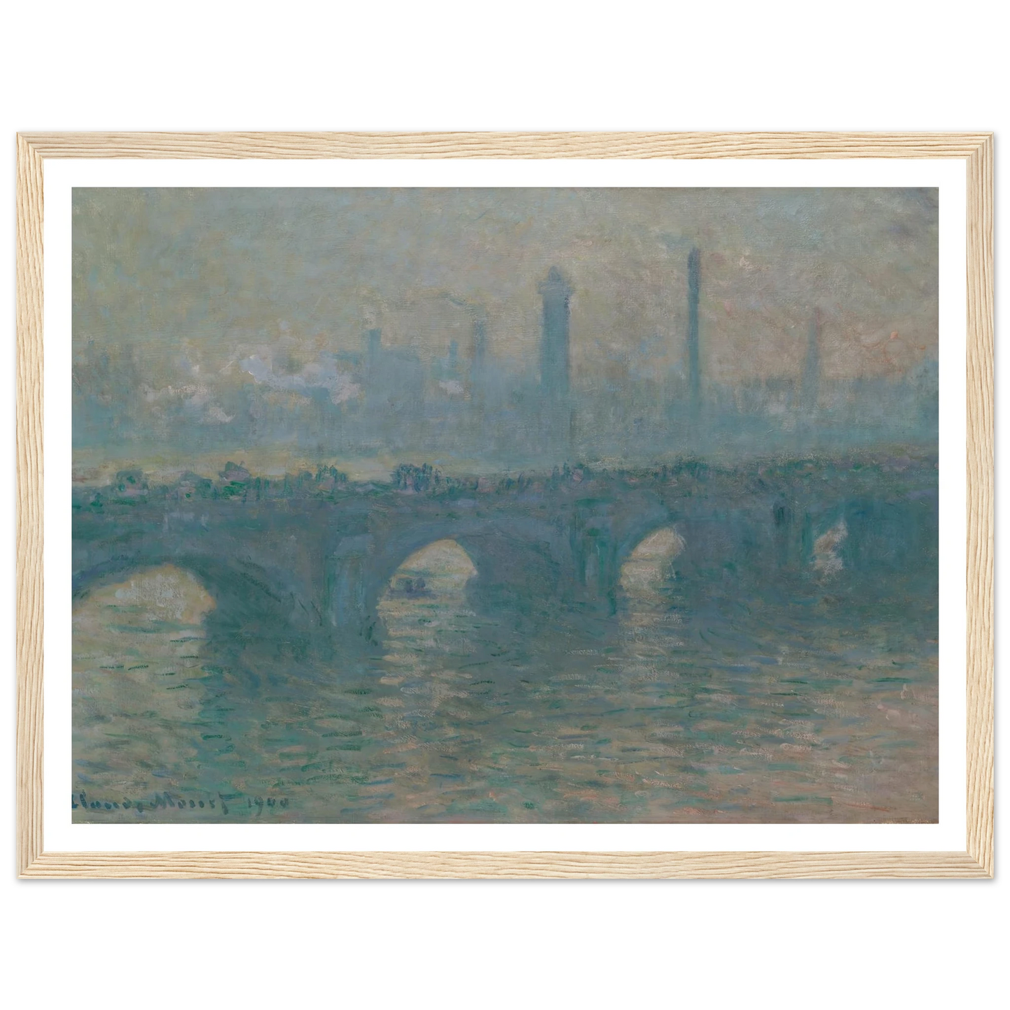 Waterloo Bridge, Gray Weather (1900) Art Print | Claude Monet-Quipham Collections