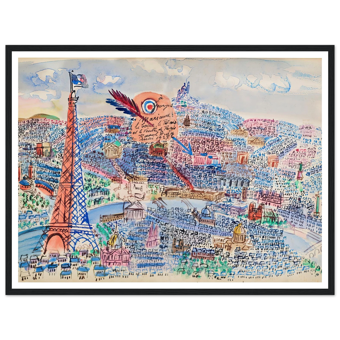 Livre d’or de Marianne (1927) Art Print | Raoul Dufy-Quipham Collections