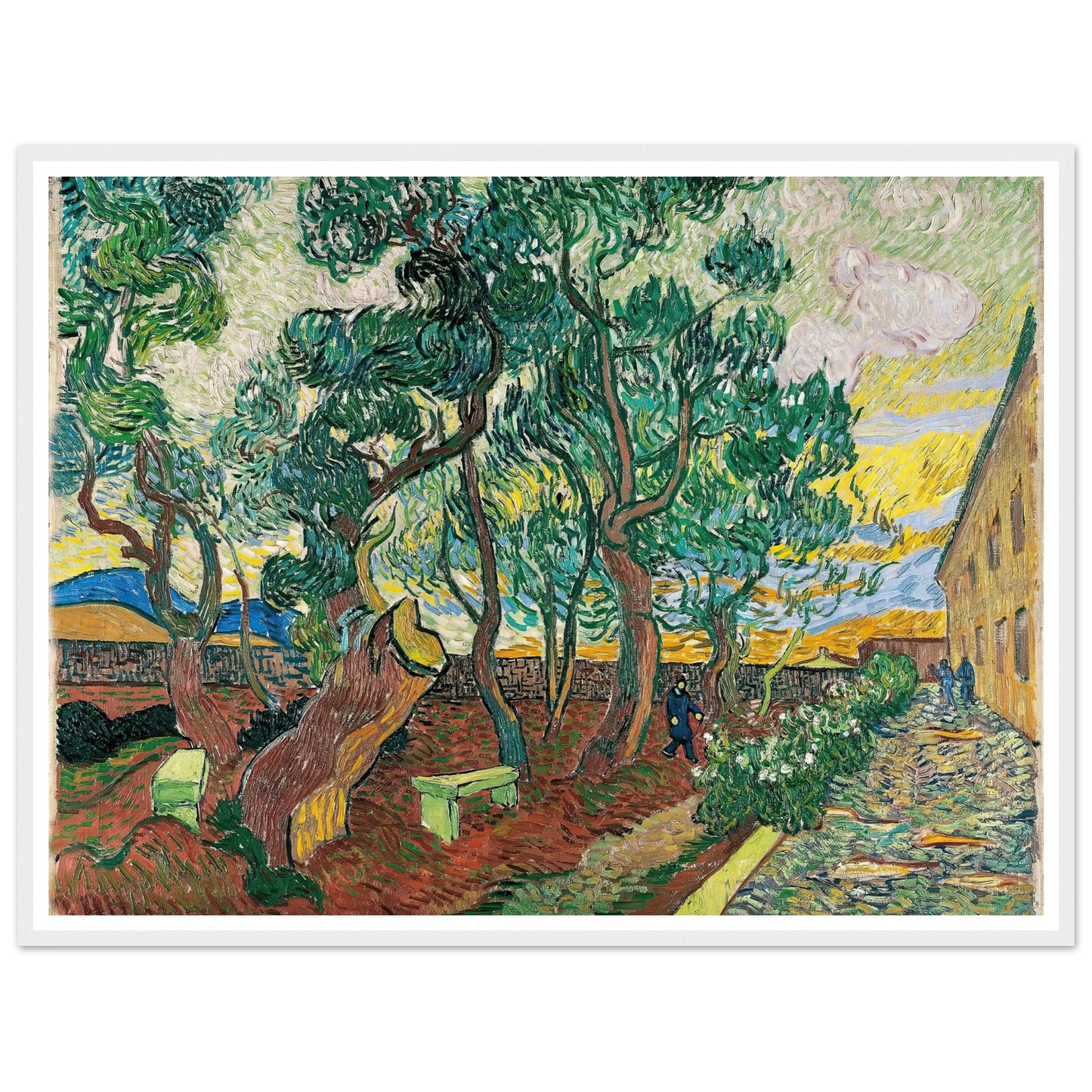 The Garden of Saint-Paul Hospital (1889) Art Print | Vincent van Gogh-Quipham Collections