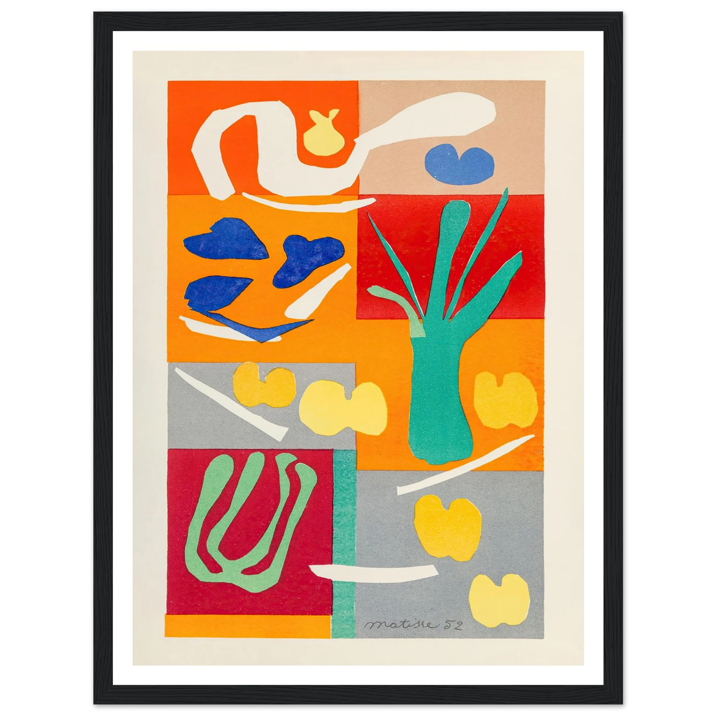 Végétaux (1952) Art Print | Henri Matisse-Quipham Collections