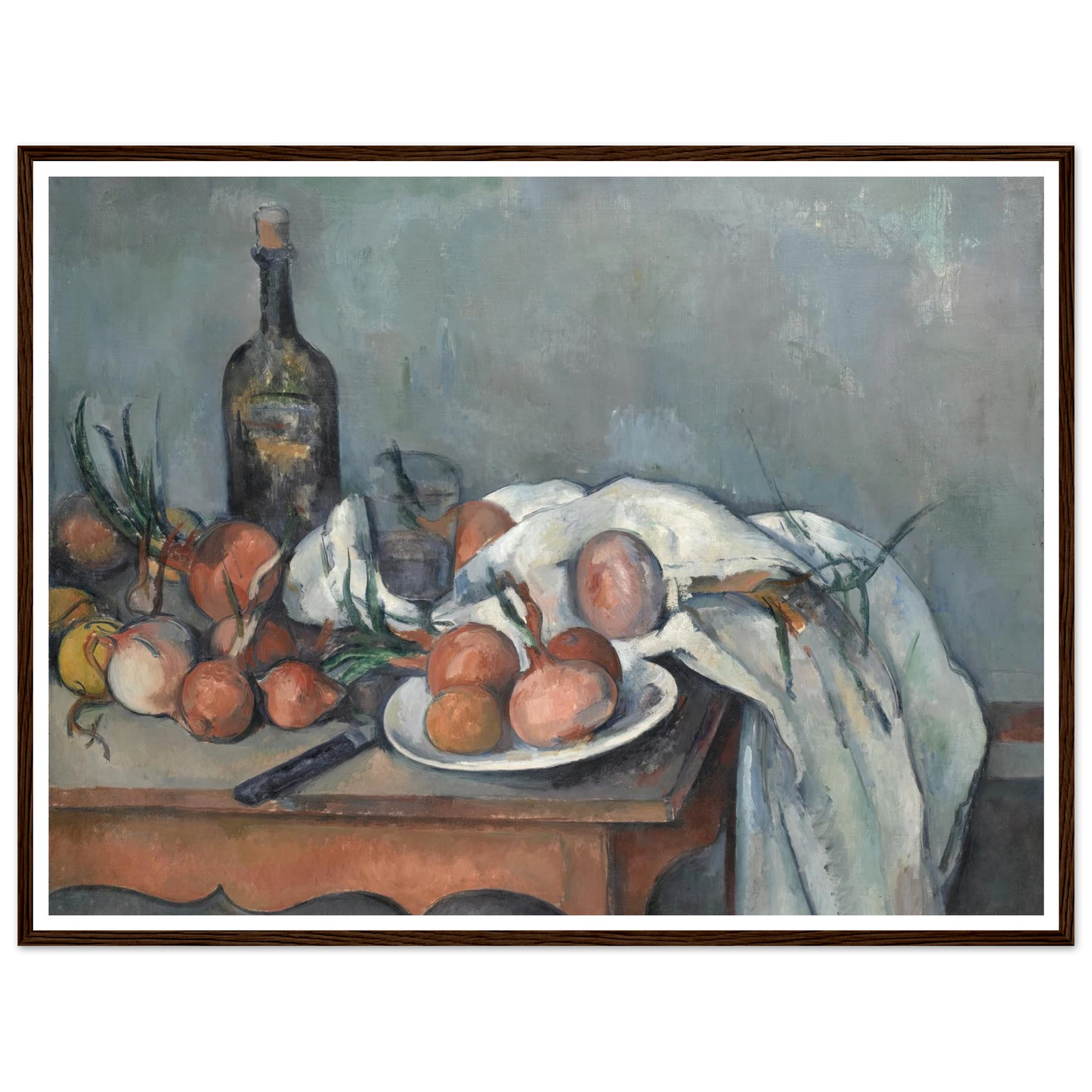 Still Life with Onions (1896 - 1898) Art Print | Paul Cezanne-Quipham Collections
