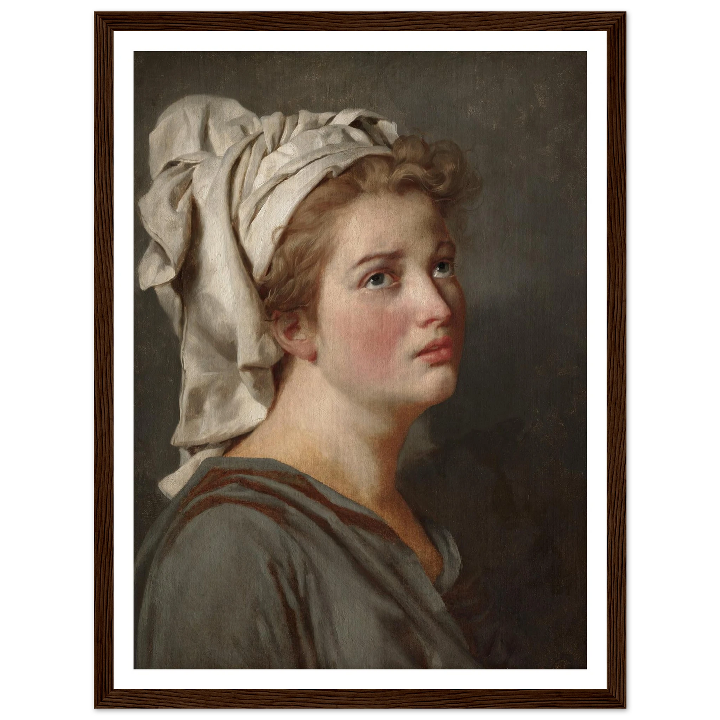 Young Woman with a Turban (c. 1780) Art Print | Jacques Louis David-Quipham Collections