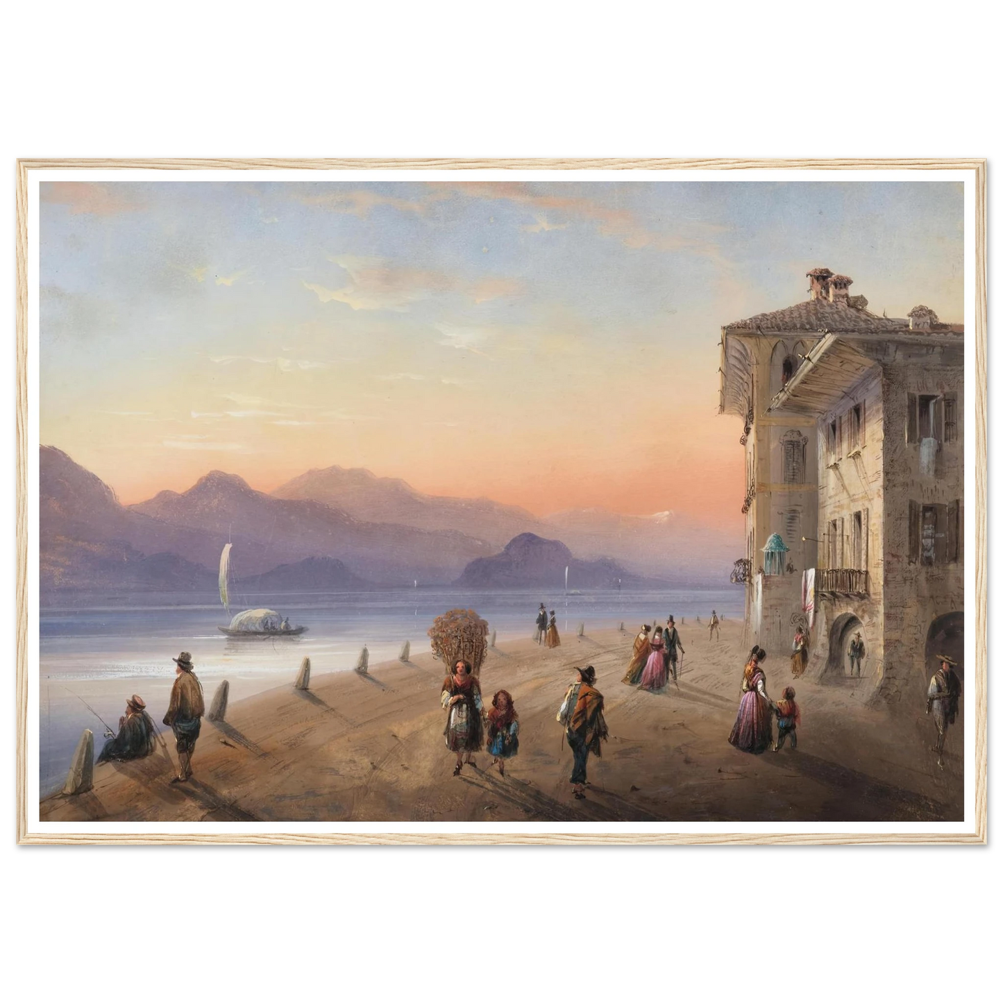 Palazzo Borromeo, Isola Bella on Lake Maggiore (1849) Art Print | Carlo Bossoli-Quipham Collections