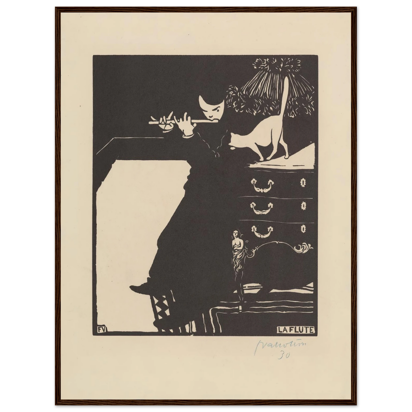 La flûte (1896) Art Print | Felix Vallotton-Quipham Collections