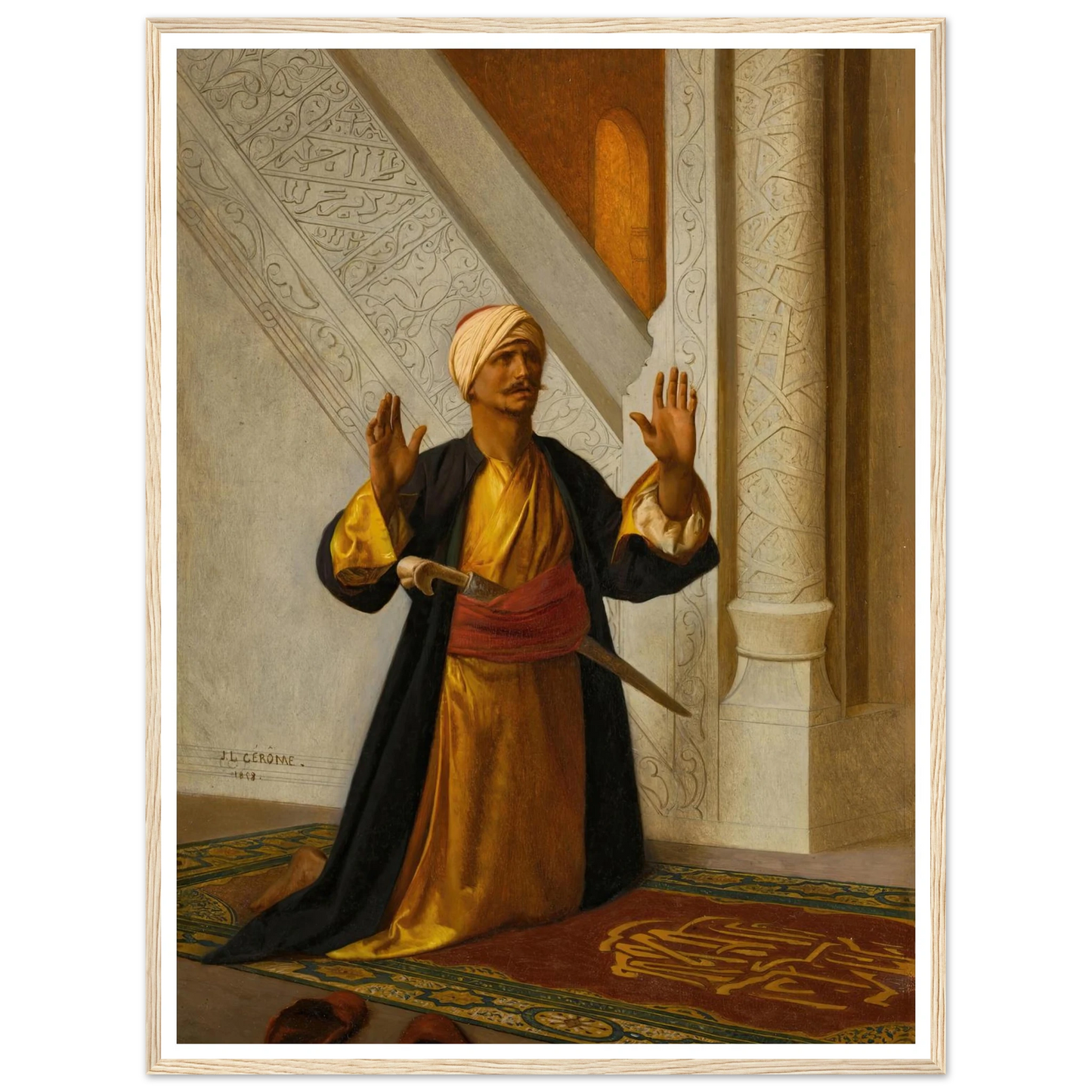 At Prayer (1858) Art Print | Jean Leon Gerome-Quipham Collections